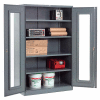 Global Industrial™ Clear View Storage Cabinet Easy Assembly 48x24x78 - Gray