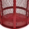 Outdoor Metal Trash Container Red, 48 Gallon - EXP-52P-RD
																			