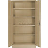 Storage Cabinet with Recessed Handle - Includes 4 Height Adjustable Shelves