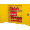 Global™ Flammable Cabinet - 120 Gallon Manual Close Double Door - 59"W x 35"D x 65"H
																			