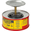 Justrite Safety Plunger Can - 1 Quart Steel, 1010-8