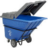 Optional Lid with Recycling Plastic Tilt Truck, Plastic Tilt Trucks, Recycling Hopper Truck, Hopper Trucks, Recycling Carts