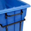 Steel Handle on Recycling Plastic Tilt Truck, Plastic Tilt Trucks, Recycling Hopper Truck, Hopper Trucks, Recycling Carts