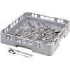 Cambro FR258151 - Camrack Flatware Rack, 19-3/4" x 19-3/4" x 4", 2-5/8" Max. Height, Soft Gray - Pkg Qty 6