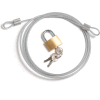 Global Industrial Security Cable Kit, Includes Cable Padlock And 3 Keys