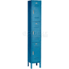 Paramount® Locker 3 Tier 12 X 15 X 24 3 Door Ready To Assemble Blue