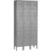 Global Industrial™ Paramount® Triple Tier 9 Door Locker, 12"Wx15"Dx24"H, Gray, Unassembled