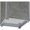 Stone Panel Receptacle - Weather Urn Top - Feet Allow Anchoring