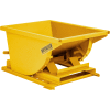 Global Industrial™ Medium Duty Self Dumping Forklift Hopper, 1 Cu. Yd., 4000 Lbs, Yellow