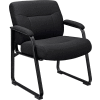 Big and Tall Waiting Room Chair - Fabric - High Back - Black