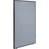 Interion® Office Partition Panel, 36-1/4"W x 72"H, Blue