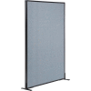 Interion® Freestanding Office Partition Panel, 48-1/4"W x 60"H, Blue