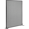 Interion® Freestanding Office Partition Panel, 48-1/4"W x 60"H, Gray