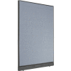 Interion® Office Partition Panel with Raceway, 48-1/4"W x 64"H, Blue