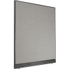 Interion® Office Partition Panel with Raceway, 60-1/4"W x 64"H, Gray