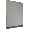Interion® Electric Office Partition Panel, 60-1/4"W x 76"H, Gray