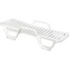 Grosfillex&#174; Adjustable Resin Chaise - White 