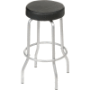 Interion® Swivel Stool - Vinyl - Black
