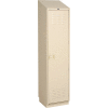 Pucel Heavy Duty Extra Wide Welded Steel Locker Single Tier 18x18x75 1 Door Putty