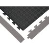 Wearwell® Rejuvenator Squared Interlocking Tile 5/8" Thick 3' x 3' Black
