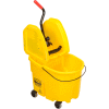 Rubbermaid WaveBrake® 2.0 Mop Bucket & Wringer Combo w/Down Press, 35 Qt. FG757788YEL
