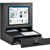 Global Industrial™ LCD Counter Top Security Computer Cabinet, Black