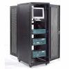 Data Cabinet with Perforated Front and Back Steel Doors (Shown with Optional Casters)