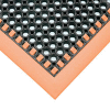 Apache Mills Safety TruTred Grit Top Drainage Mat 7/8" Thick 3' x 10' Black/Orange Border