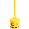 Galvanized Steel Butt Can 5 Gallon Yellow