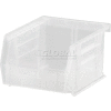 Global Industrial Plastic Stack & Hang Bin, 4-1/8"W x 5-3/8"D x 3"H, Clear - Pkg Qty 24