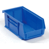 Global Industrial™ Plastic Stack & Hang Bin, 4-1/8"W x 7-3/8"D x 3"H, Blue - Pkg Qty 24