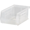 Global Industrial™ Plastic Stack & Hang Bin, 4-1/8"W x 7-3/8"D x 3"H, Clear - Pkg Qty 24