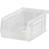 Global Industrial Plastic Stack & Hang Bin, 4-1/8"W x 7-3/8"D x 3"H, Clear - Pkg Qty 24