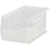 Global Industrial™ Plastic Stack & Hang Bin, 5-1/2"W x 10-7/8"D x 5"H, Clear - Pkg Qty 12