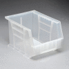 Global Industrial™ Plastic Stack & Hang Bin, 8-1/4"W x 10-3/4"D x 7"H, Clear - Pkg Qty 6