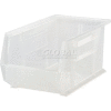 Plastic Stack and Hang Parts Storage Bin 8-1/4 x 13-5/8 x 6 Clear - Pkg Qty 12