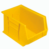 Global Industrial Plastic Stack & Hang Bin, 8-1/4"W x 13-5/8"D x 8"H, Yellow - Pkg Qty 12