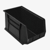 Akro-Mils® AkroBin® Plastic Stack & Hang Bin, 11"W x 18"D x 10"H, Black - Pkg Qty 6