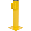 Bluff Manufacturing Steel Single Rail End Post, 20"H, Yellow