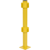 Bluff Manufacturing Steel Double Rail Corner Post, 42"H, Yellow