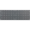 Global Industrial Louvered Wall Panel Without Bins 36x12 - Pkg Qty 2