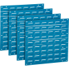 Global Industrial Louvered Wall Panel Without Bins 18x19 Blue - Pkg Qty 4