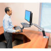Ergotron&#174; WorkFit-A Single LD Workstation with Suspended Keyboard