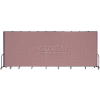 Screenflex Portable Room Divider 11 Panel, 8'H x 20'5"L, Fabric Color: Mauve