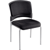 Interion® Stacking Chair - Fabric - Black - Brookville Collection