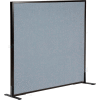 Interion® Freestanding Office Partition Panel, 48-1/4"W x 42"H, Blue