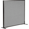 Interion® Freestanding Office Partition Panel, 48-1/4"W x 42"H, Gray