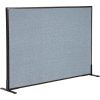 Interion® Freestanding Office Partition Panel, 60-1/4"W x 42"H, Blue
