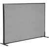 Interion® Freestanding Office Partition Panel, 60-1/4"W x 42"H, Gray