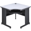 Interion® 36"W Corner Desk - Gray